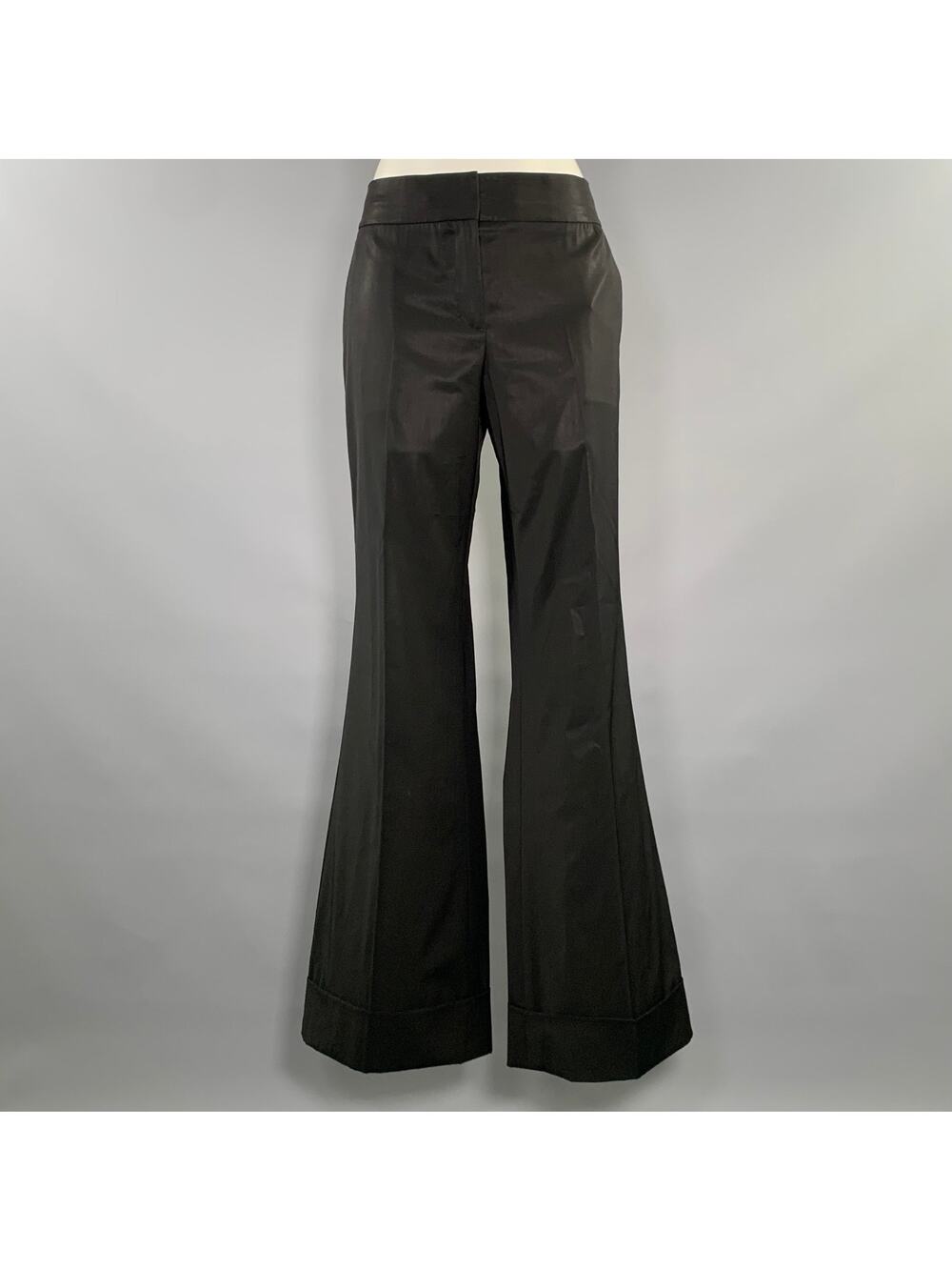 KAUFMAN FRANCO Size 30 Black Wool Blend Solid Relaxed fit Dress Pants